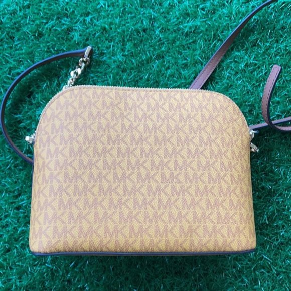 Michael Kors Jet Set Travel Medium Dome Crossbody Bag Marigold Multi - Picture 4 of 15